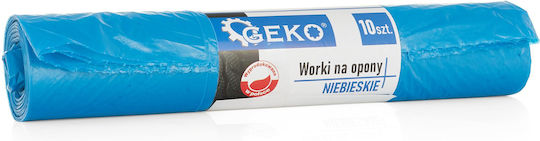Geko Müllbeutel für den Garten 100x100cm 10Stück Blau