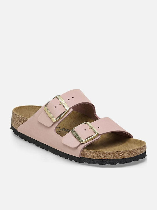 Bs Classic Arizona Sandale De Damă Din Piele Roz Îngust Fit
