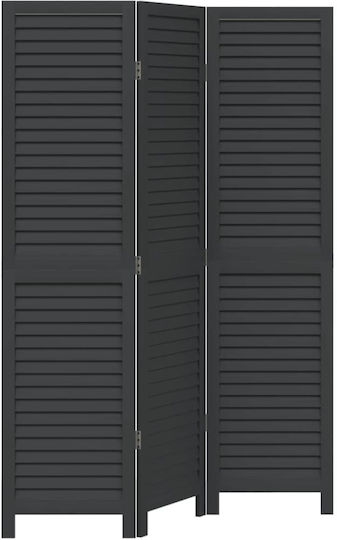 vidaXL Διακοσμητικό Παραβάν Ξύλινο με 3 Φύλλα 105x160cm