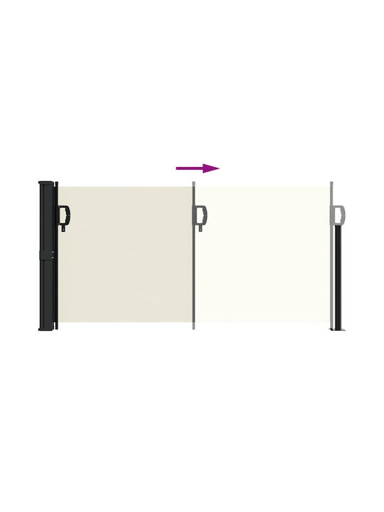 vidaXL Garden Sideway Sunshade Roller Beige 5x1cm