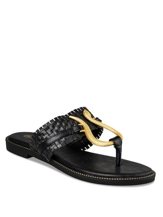 Envie Shoes Women's Flat Sandals in Black Color