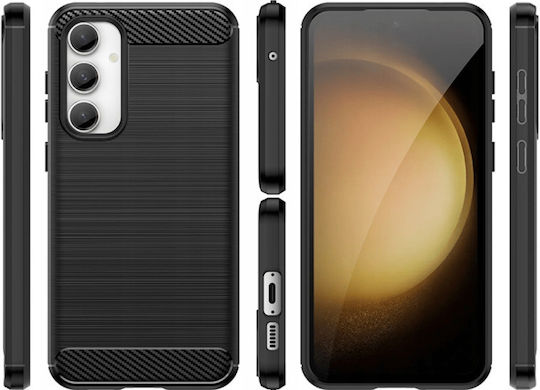 Spacecase Carbon Back Cover Silicone Black (Galaxy S23 FE)