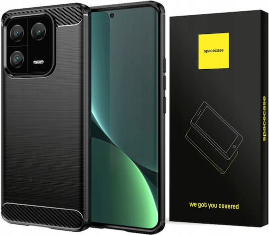 Spacecase Carbon Back Cover Σιλικόνης Μαύρο (Xiaomi 13 Pro)