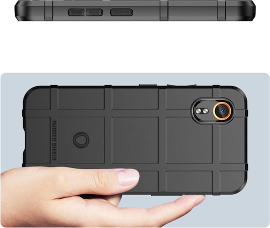 Umschlag Rückseite Silikon Schwarz (Samsung Galaxy Xcover 7)