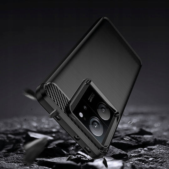 Spacecase Carbon Back Cover Silicone Black (Xiaomi 13T / 13T Pro)