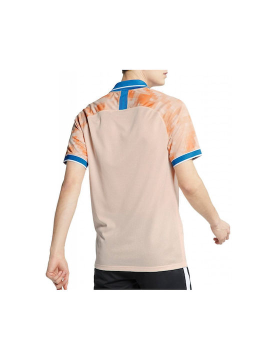 Nike F.C Jersey Bluza Sportivă pentru Bărbați cu Mânecă Scurtă Dri-Fit Polo Roz