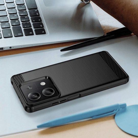 Spacecase Carbon Back Cover Σιλικόνης Μαύρο (Redmi Note 13 5G)