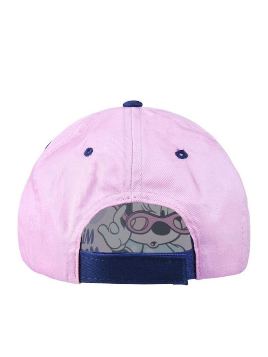 Minnie Mouse Kinderhut Jockey Stoff Rosa