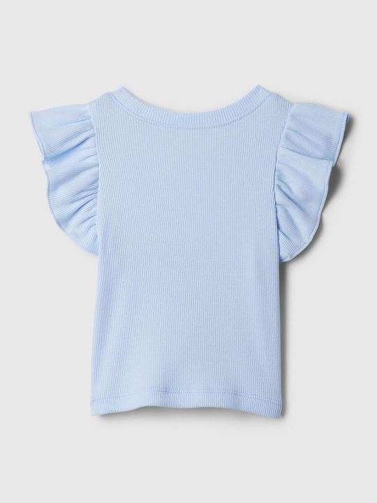 GAP Kids Blouse Short Sleeve Blue