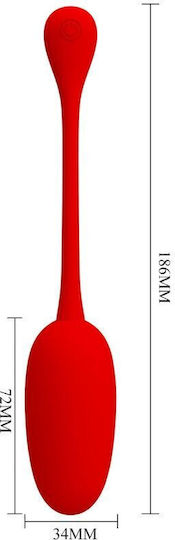 Pretty Love Knucker Red Rechargeable Vibrating Egg