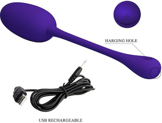 Pretty Love Knucker Lila Wiederaufladbares Vibrationsei
