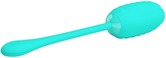 Pretty Love Kirk Rechargeable Vibrating Egg Aqua Green