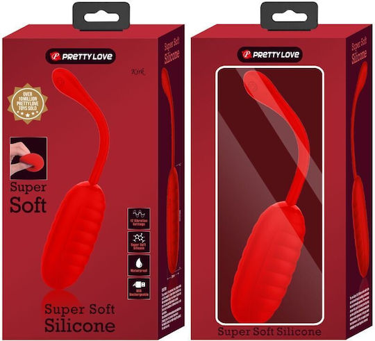 Pretty Love Kirk Rechargeable Vibrating Egg Red