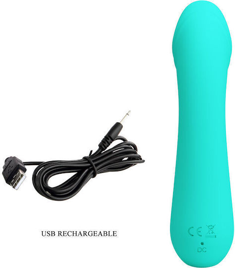 Pretty Love Cetus Rechargeable Vibrator Aqua Green