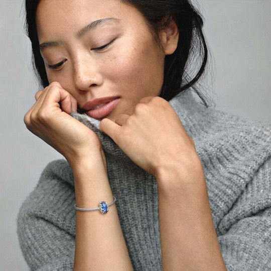 Pandora Durchzieh-Motiv für Schmuck in Form Stern aus Silber aus Glas