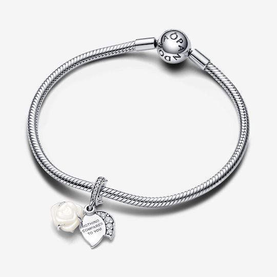 Pandora Metalic Motiv Perforat pentru Bijuterii în Formă de Floare