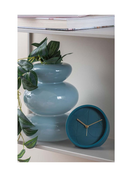 Karlsson Tischuhr mit Wecker Marineblau KA5949DB