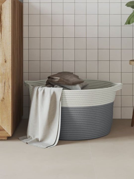 vidaXL Καλάθι Αποθήκευσης Υφασμάτινο Γκρι 40x40x25cm