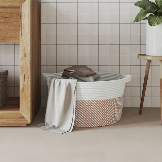 vidaXL Storage Basket Fabric Brown 40x40x25cm 1pcs