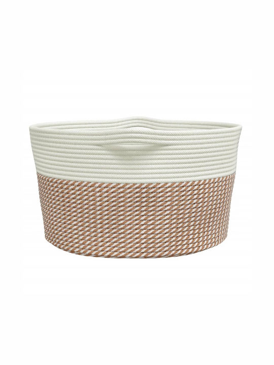 vidaXL Καλάθι Αποθήκευσης Υφασμάτινο Καφέ 40x40x25cm