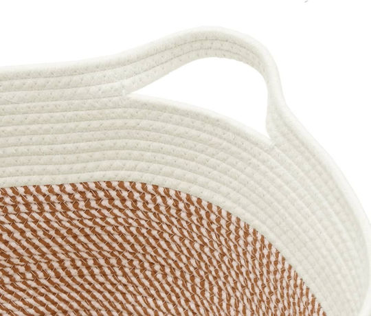 vidaXL Storage Basket Fabric Brown 40x40x25cm 1pcs