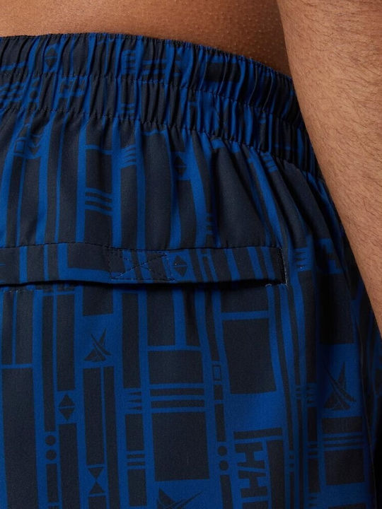 Men's Swimwear Shorts Blue with Patterns