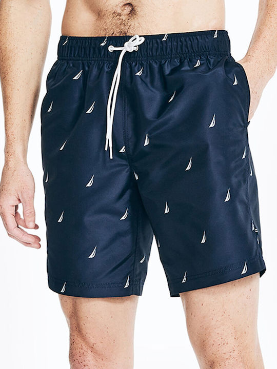 Nautica Herren Badebekleidung Shorts Darkblue mit Mustern