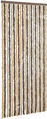 vidaXL Fabric Door Curtain Brown 56x200cm 377354