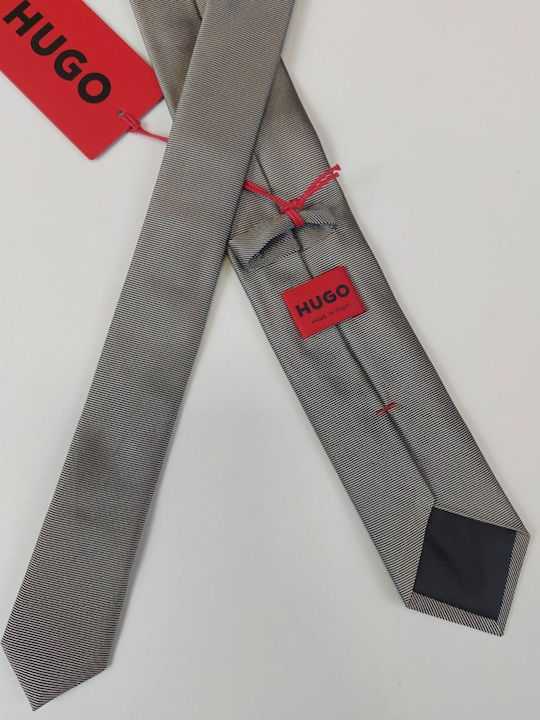 Hugo Boss Ανδρική Γραβάτα σε Γκρι Χρώμα