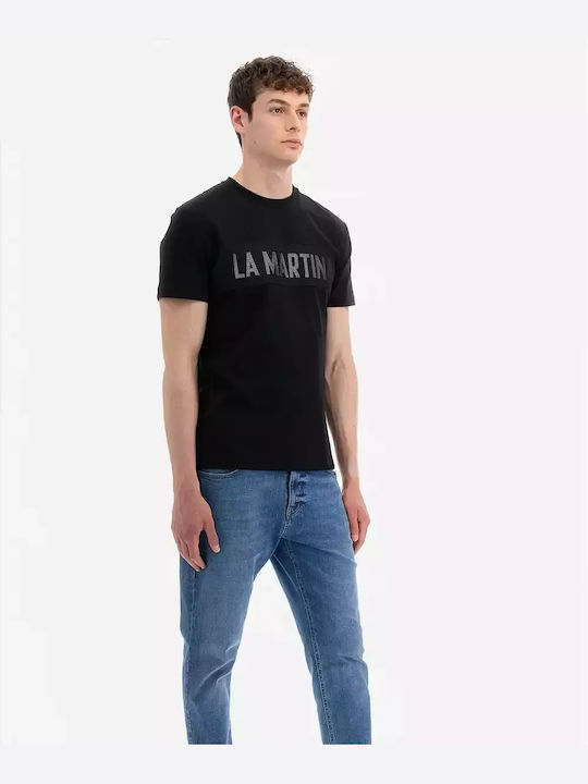 La Martina Herren T-Shirt Kurzarm BLACK