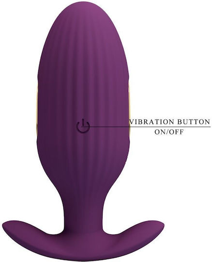 Pretty Love Jefferson App Controlled Anal Plug Purple