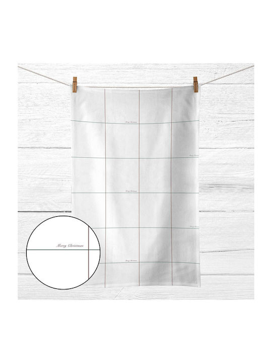 Mauré Towel made of 100% Cotton in White Color 45x70cm 1pcs