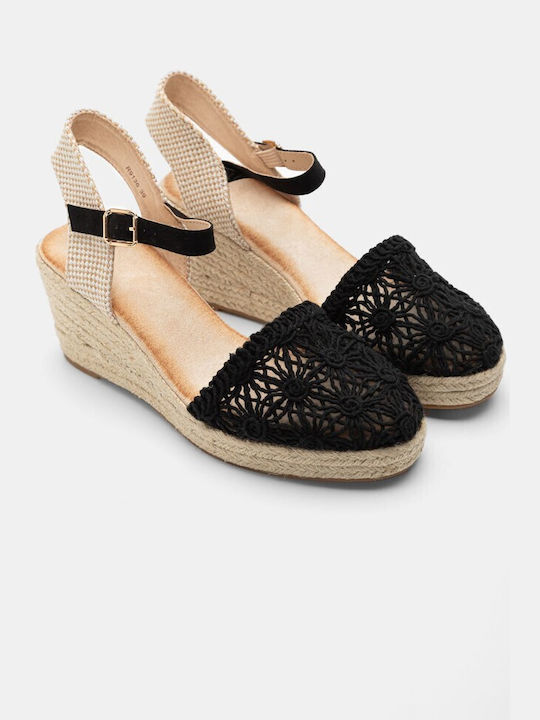 Kalliope Women's Platform Espadrilles Black