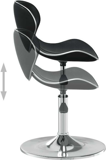 Scaune Bar cu Înălțime Reglabilă Negru 45.5x45x61-76buc