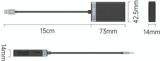 Orico Card Reader USB 3.0 για SD