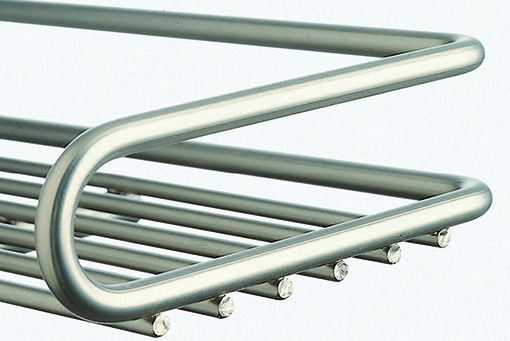 Lemi Hängendes Metallregal 44x17x33cm Silber