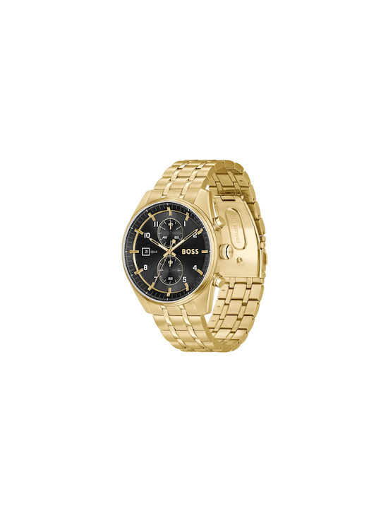 Hugo Boss Watch Battery with Gold Metal Bracelet