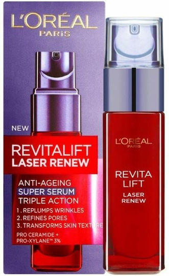 L'Oreal Paris Revitalift Laser X3 Anti-Aging Serum Gesicht mit Hyaluronsäure 30ml