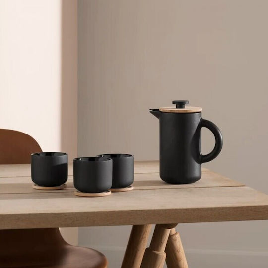Stelton Ertone Filterkaffeemaschine Handbetrieb Rostfreier Stahl Schwarz 800ml