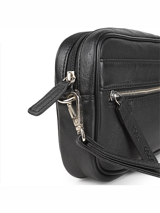 Leather Men's Bag Handbag Black