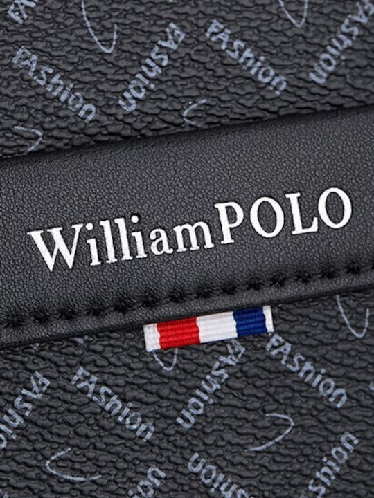 Leder Herrentasche Geldbörse Schwarz