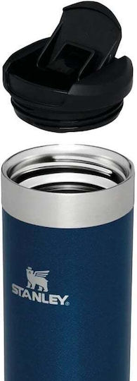 Stanley AeroLight Transit Glass Thermos Stainless Steel BPA Free 470ml Royal Blue Metallic