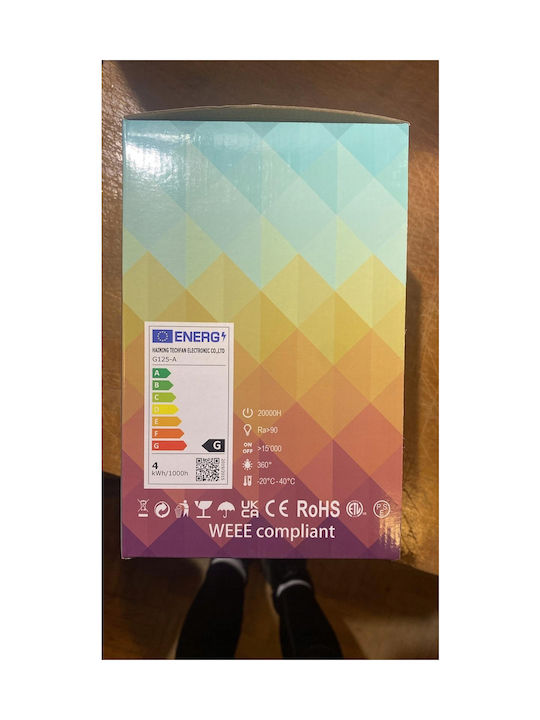 Dekorative Lampe mit Fassung für E27 Lampe Rosa