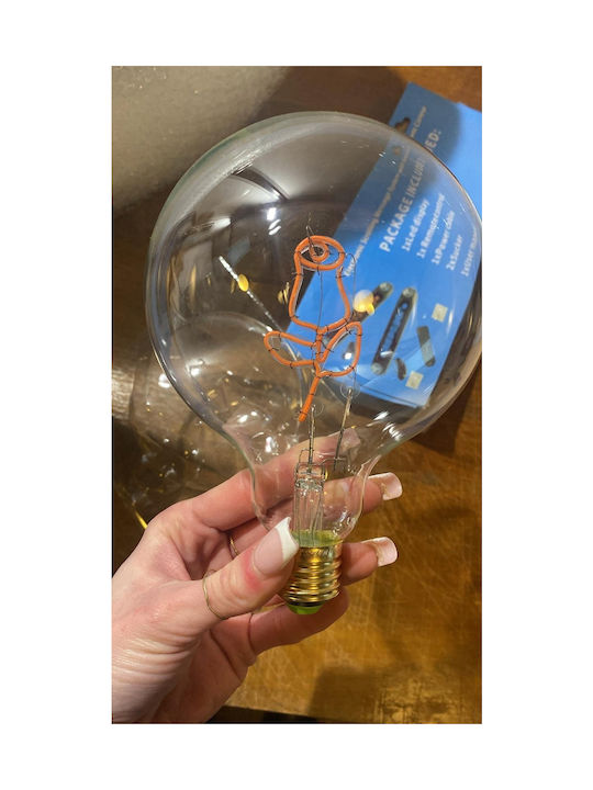 Dekorative Lampe mit Fassung für E27 Lampe Rosa