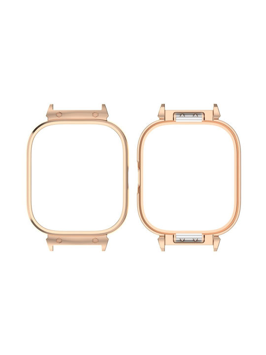 Μεταλλική Θήκη σε Ροζ χρώμα για το Xiaomi Redmi Watch 3 Lite / Watch 3 Active Μεταλλική Θήκη σε Ροζ χρώμα για το Xiaomi Redmi Watch 3 Lite / Watch 3 Active