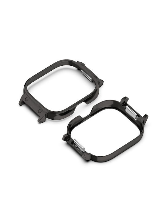 Μεταλλική Θήκη σε Μαύρο χρώμα για το Xiaomi Redmi Watch 3 Lite / Watch 3 Active Μεταλλική Θήκη σε Μαύρο χρώμα για το Xiaomi Redmi Watch 3 Lite / Watch 3 Active