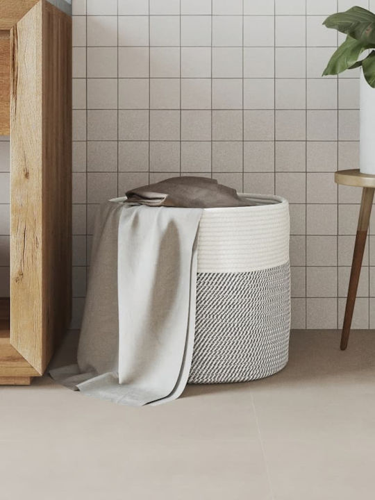 vidaXL Storage Basket Fabric Gray 40x40x35cm 1pcs