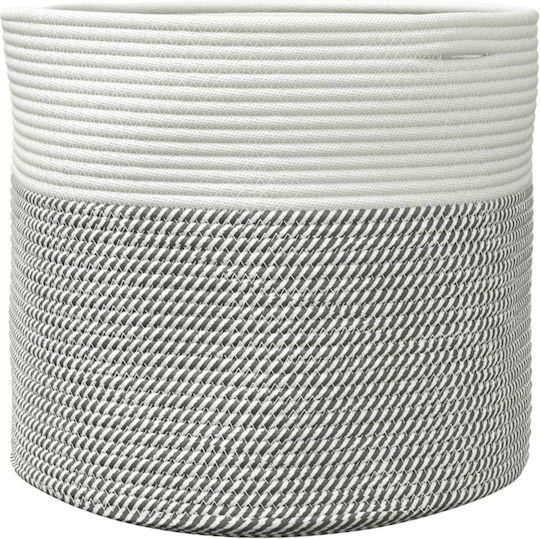 vidaXL Καλάθι Αποθήκευσης Υφασμάτινο Γκρι 40x40x35cm