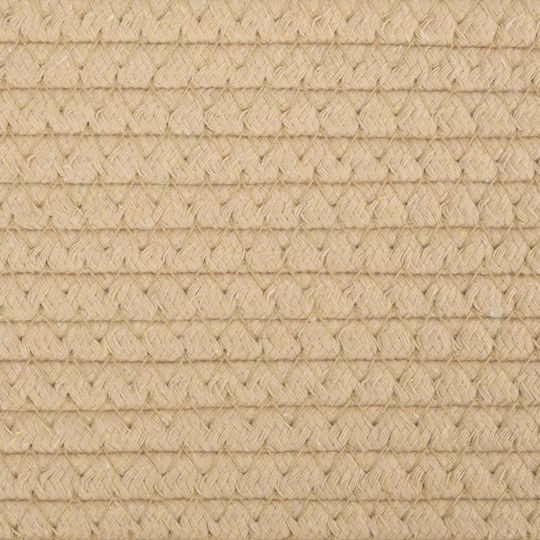 vidaXL Storage Basket Fabric Beige 40x40x35cm 1pcs