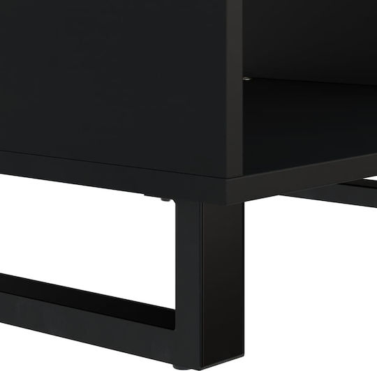 Rectangular Side Table from Solid Wood Multicolour M60xW50xH40cm